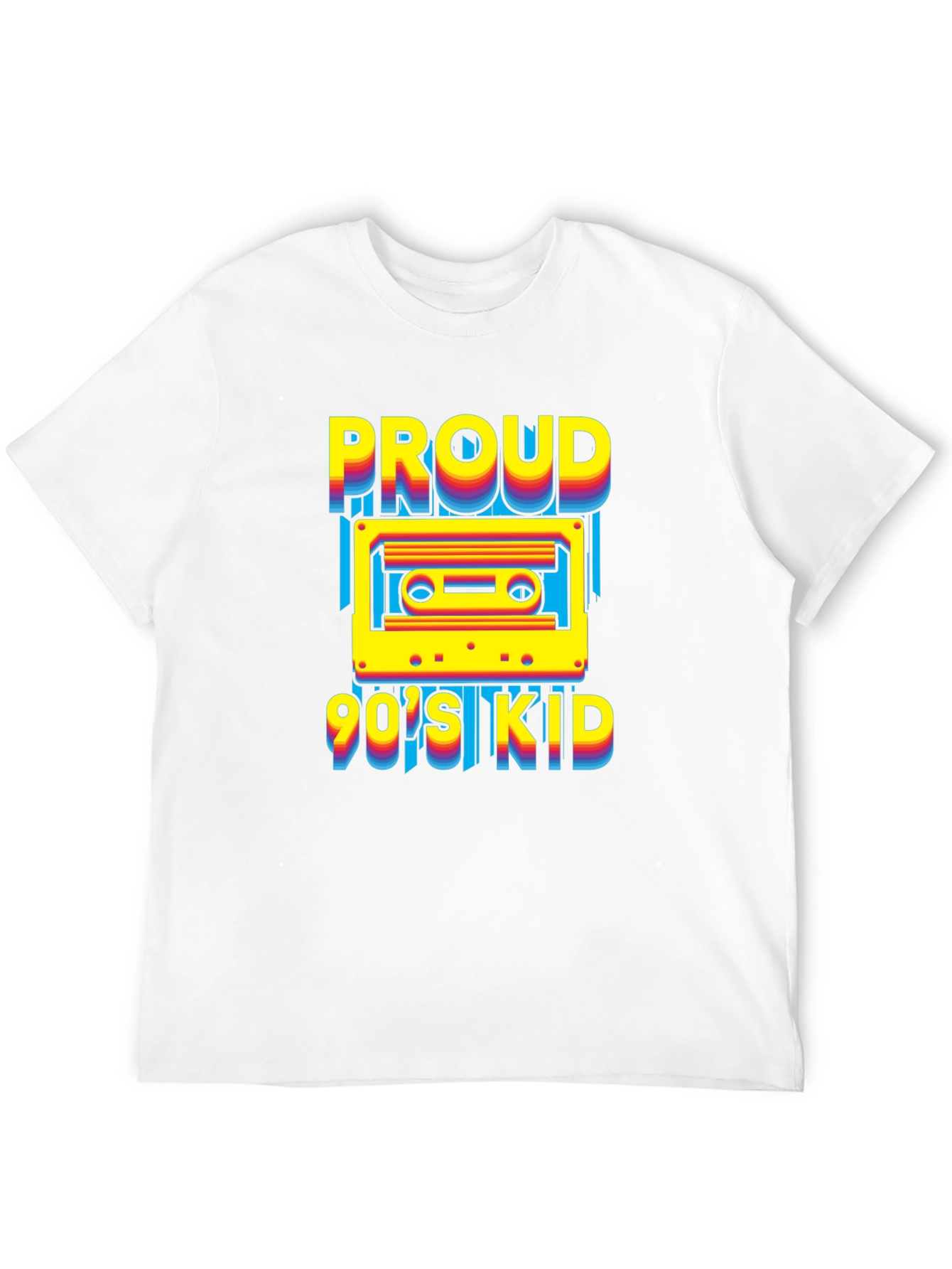 Proud 90s Kid Cassette Tape Graphic T-Shirt