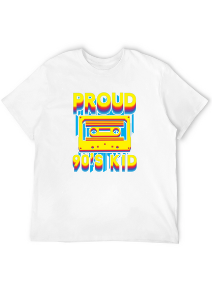 Proud 90s Kid Cassette Tape Graphic T-Shirt