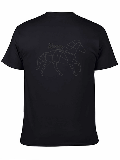 Mens Solid Black Short Sleeve T-Shirt