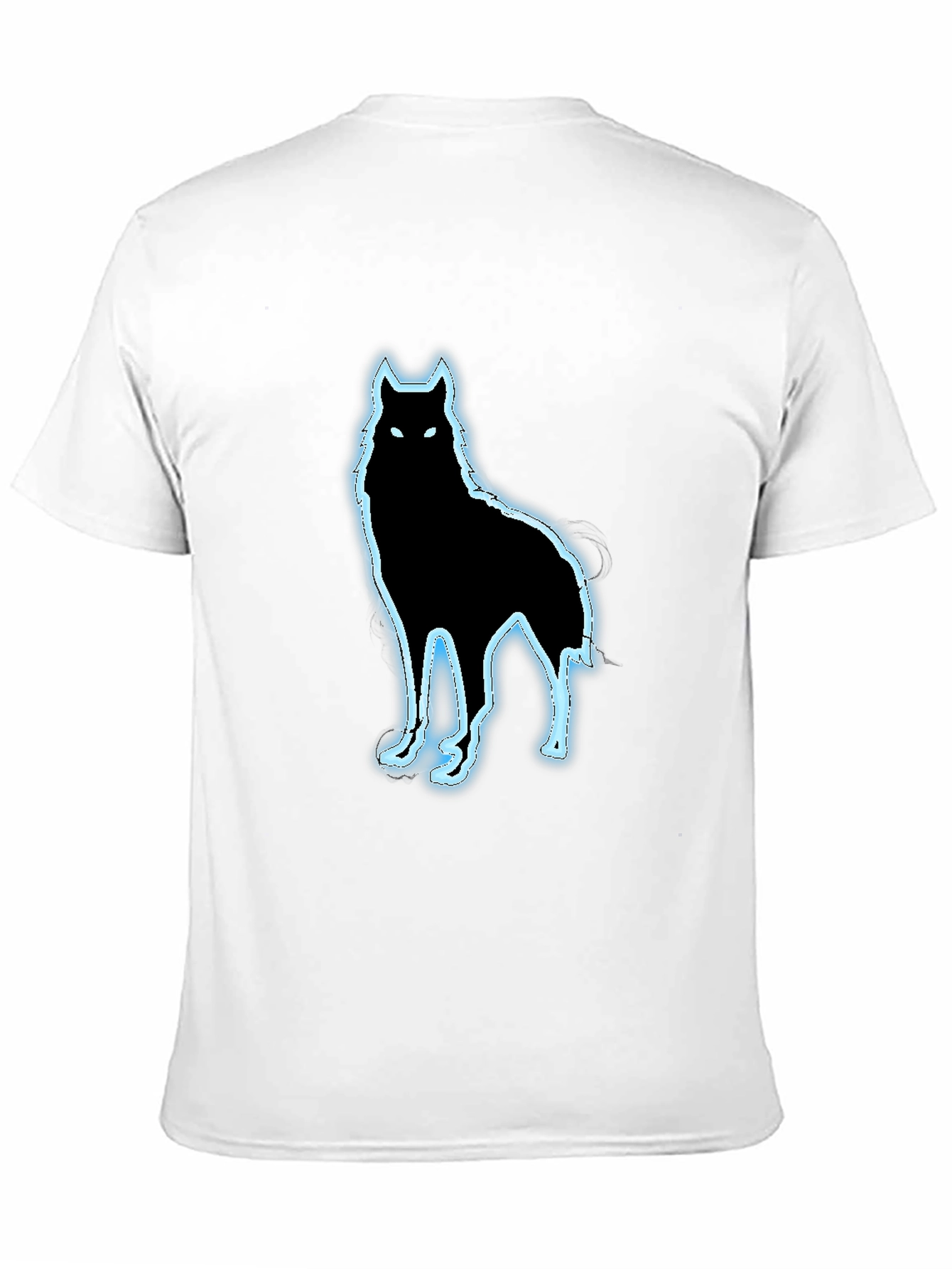 Wolf Graphic Black T-Shirt - Modern Fit