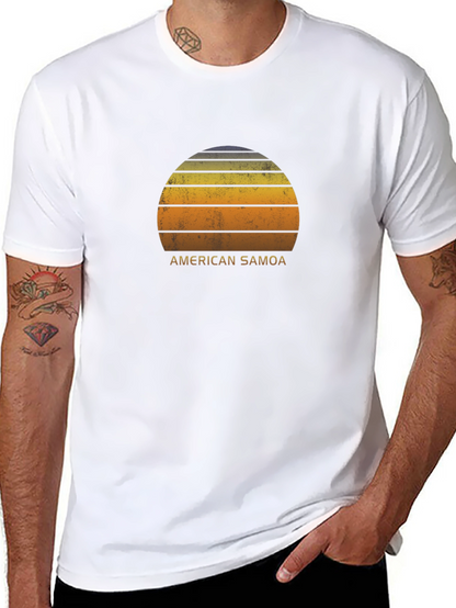 American Samoa Sunset Graphic T-Shirt