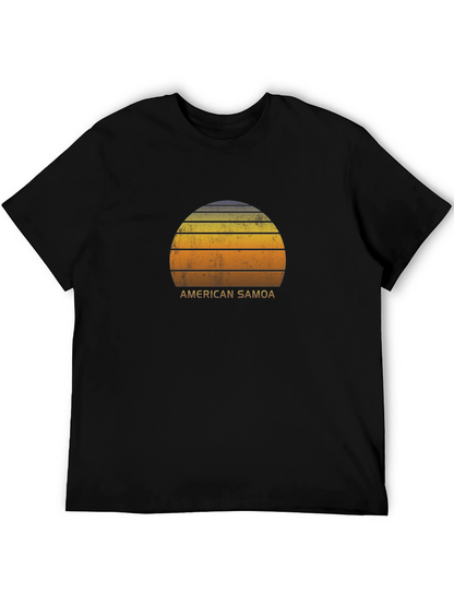 American Samoa Sunset Graphic T-Shirt