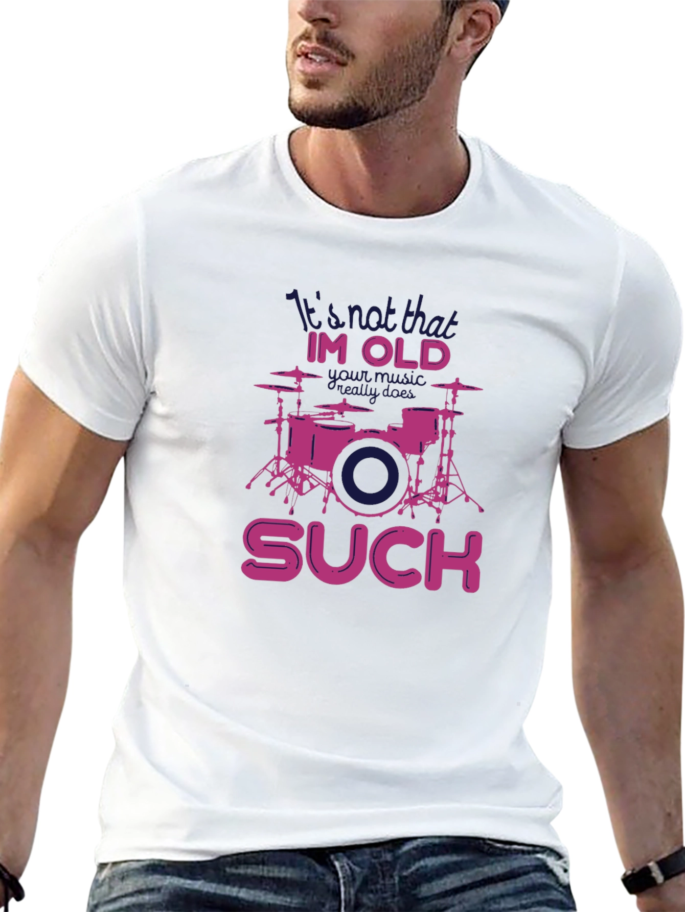 Funny Drummer Old Age T-Shirt