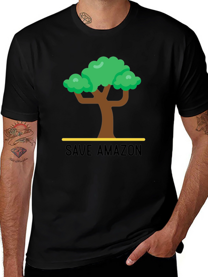 Save Amazon Graphic T-Shirt - Black