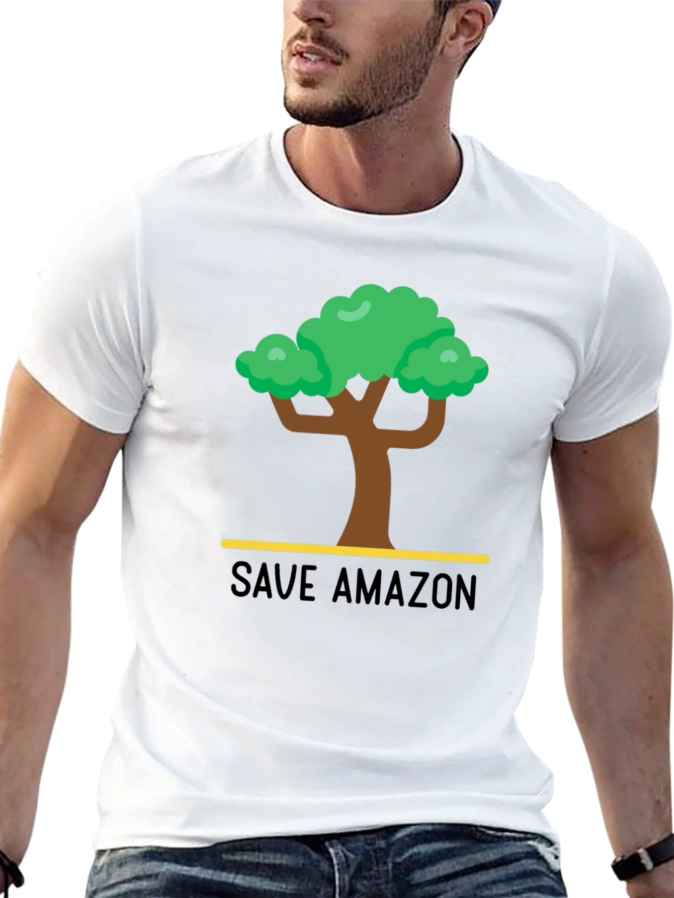 Save Amazon Graphic T-Shirt - Black