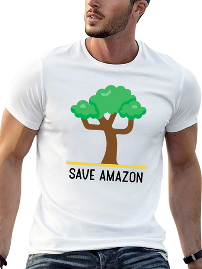 Save Amazon Graphic T-Shirt - Black