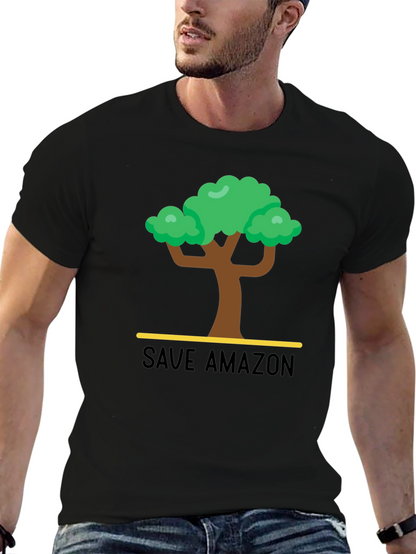 Save Amazon Graphic T-Shirt - Black