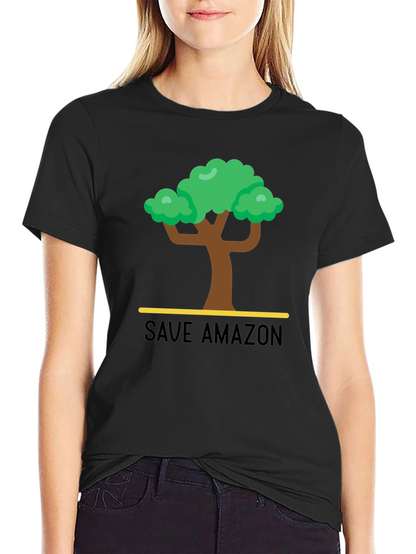 Save Amazon Graphic T-Shirt - Black