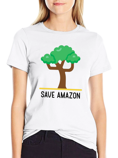 Save Amazon Graphic T-Shirt - Black
