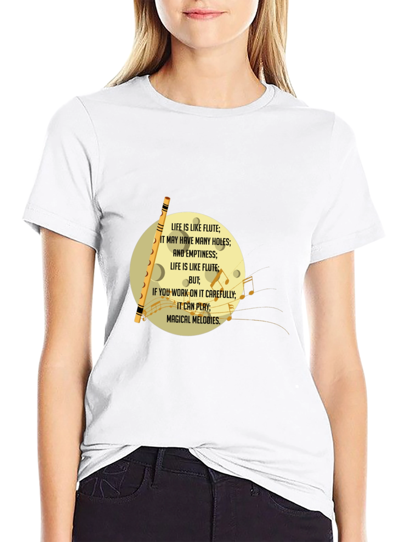 Life is Like Flute T-Shirt