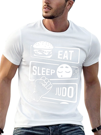 Eat Sleep Judo Black T-Shirt