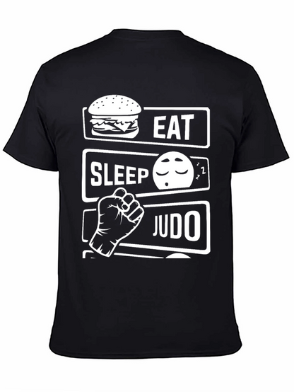 Eat Sleep Judo Black T-Shirt