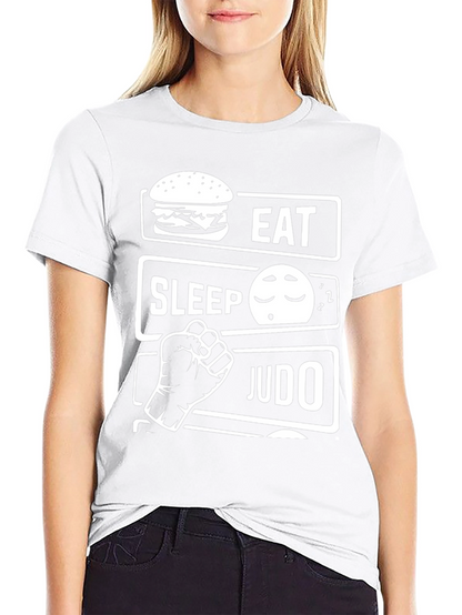 Eat Sleep Judo Black T-Shirt