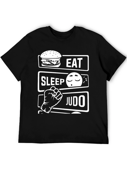 Eat Sleep Judo Black T-Shirt