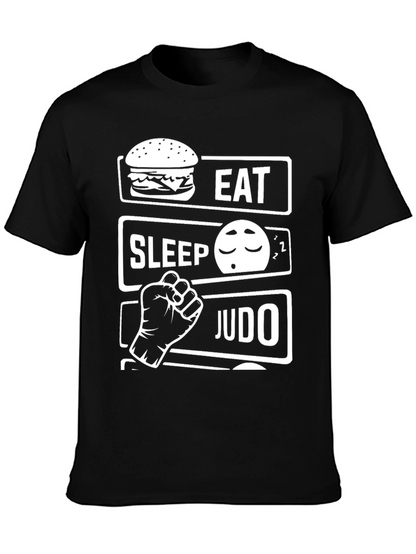 Eat Sleep Judo Black T-Shirt