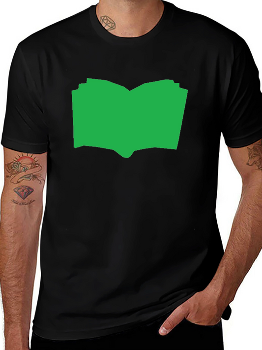 Open Book Graphic Tee - Black Cotton T-Shirt