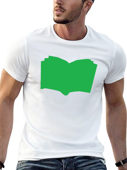 Open Book Graphic Tee - Black Cotton T-Shirt