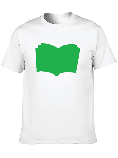 Open Book Graphic Tee - Black Cotton T-Shirt