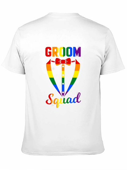 Groom Squad Rainbow Graphic Tee
