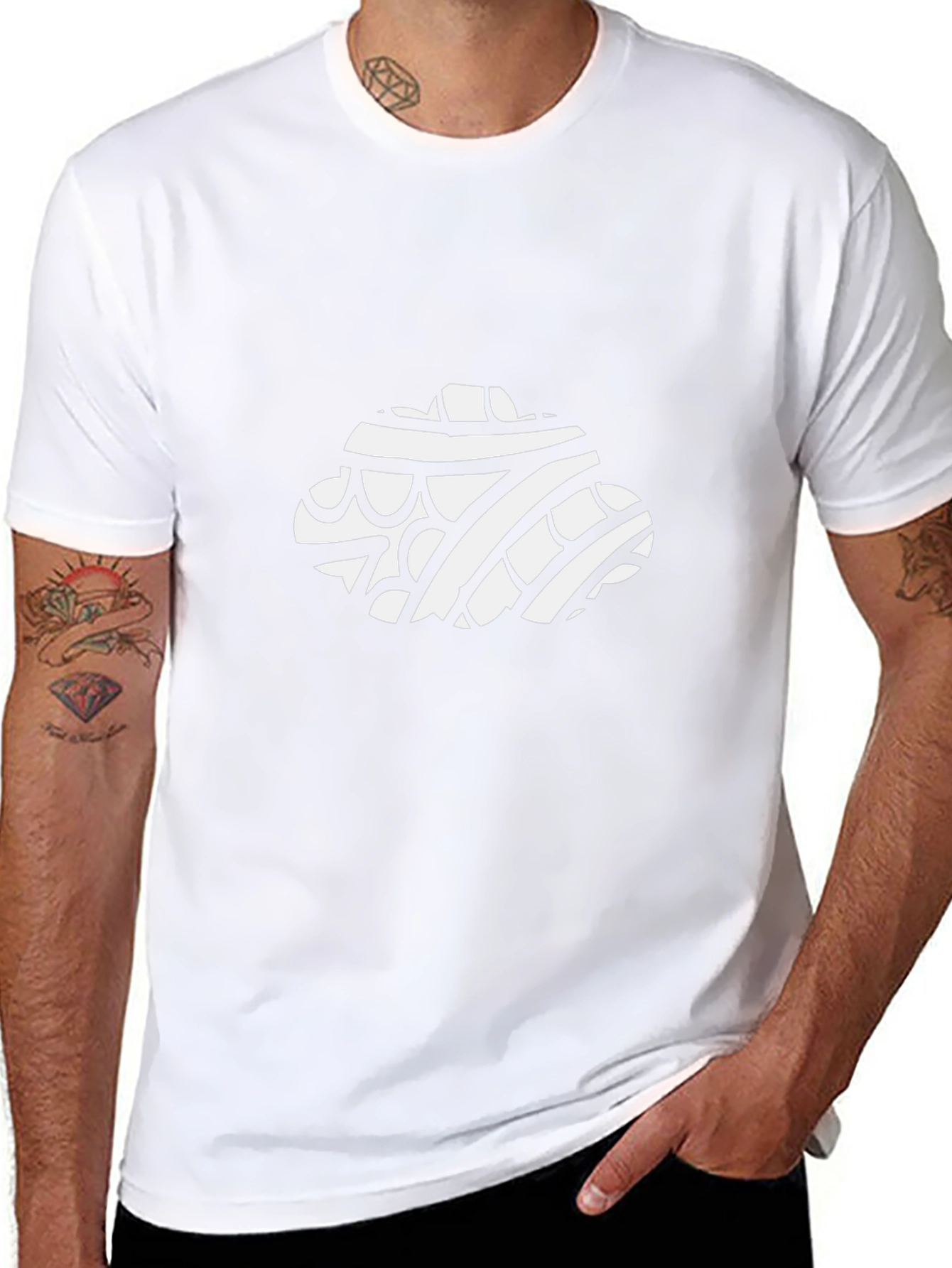 Tribal Cloud Graphic Black T-Shirt