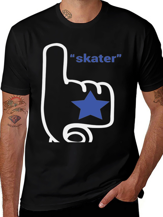 Skater T-Shirt - Fan Finger with Star