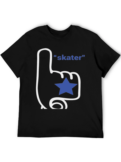 Skater T-Shirt - Fan Finger with Star