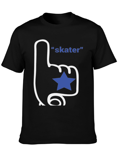 Skater T-Shirt - Fan Finger with Star