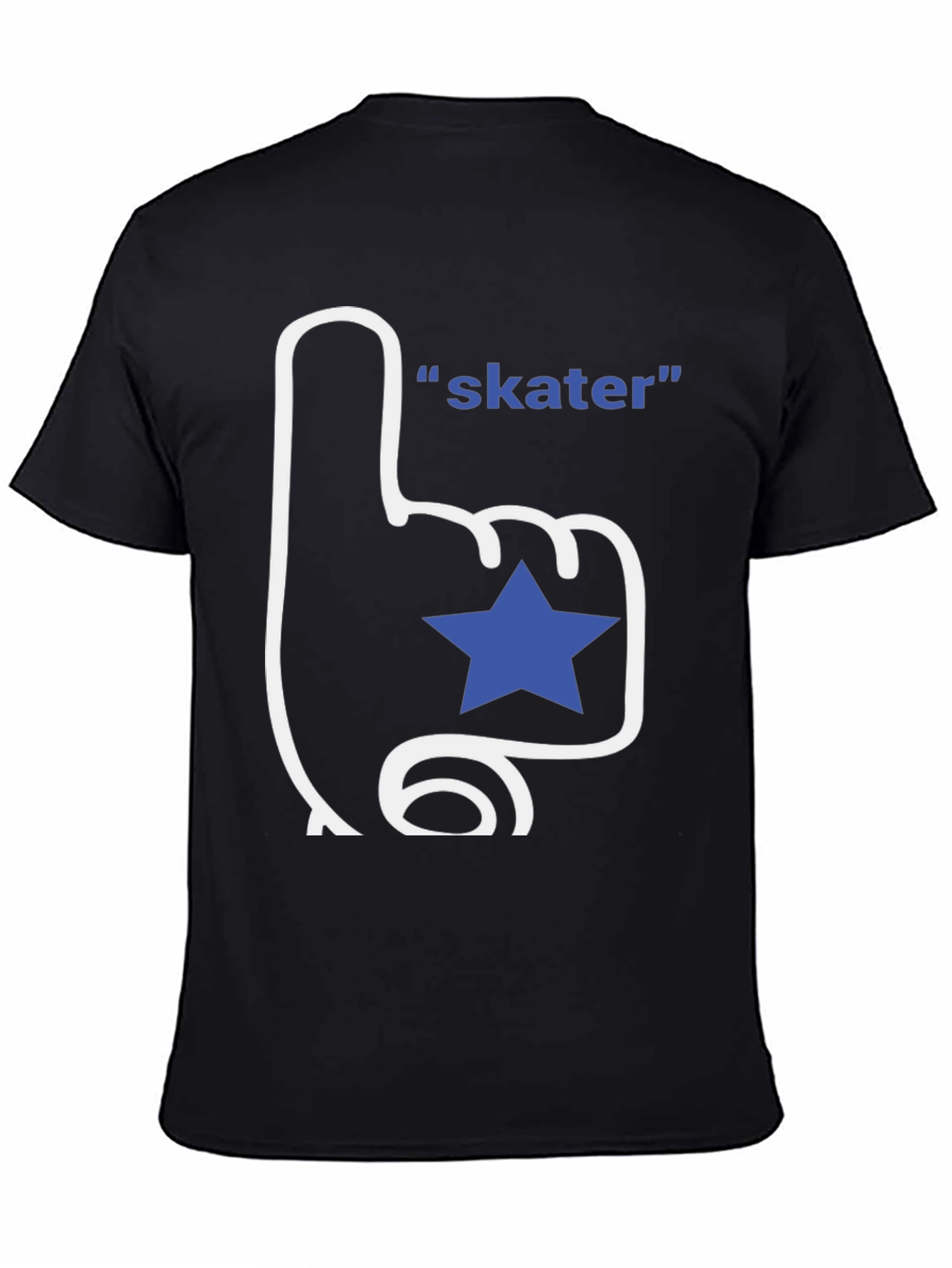 Skater T-Shirt - Fan Finger with Star