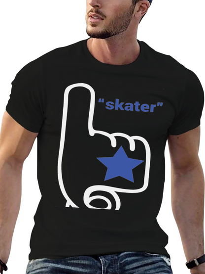 Skater T-Shirt - Fan Finger with Star