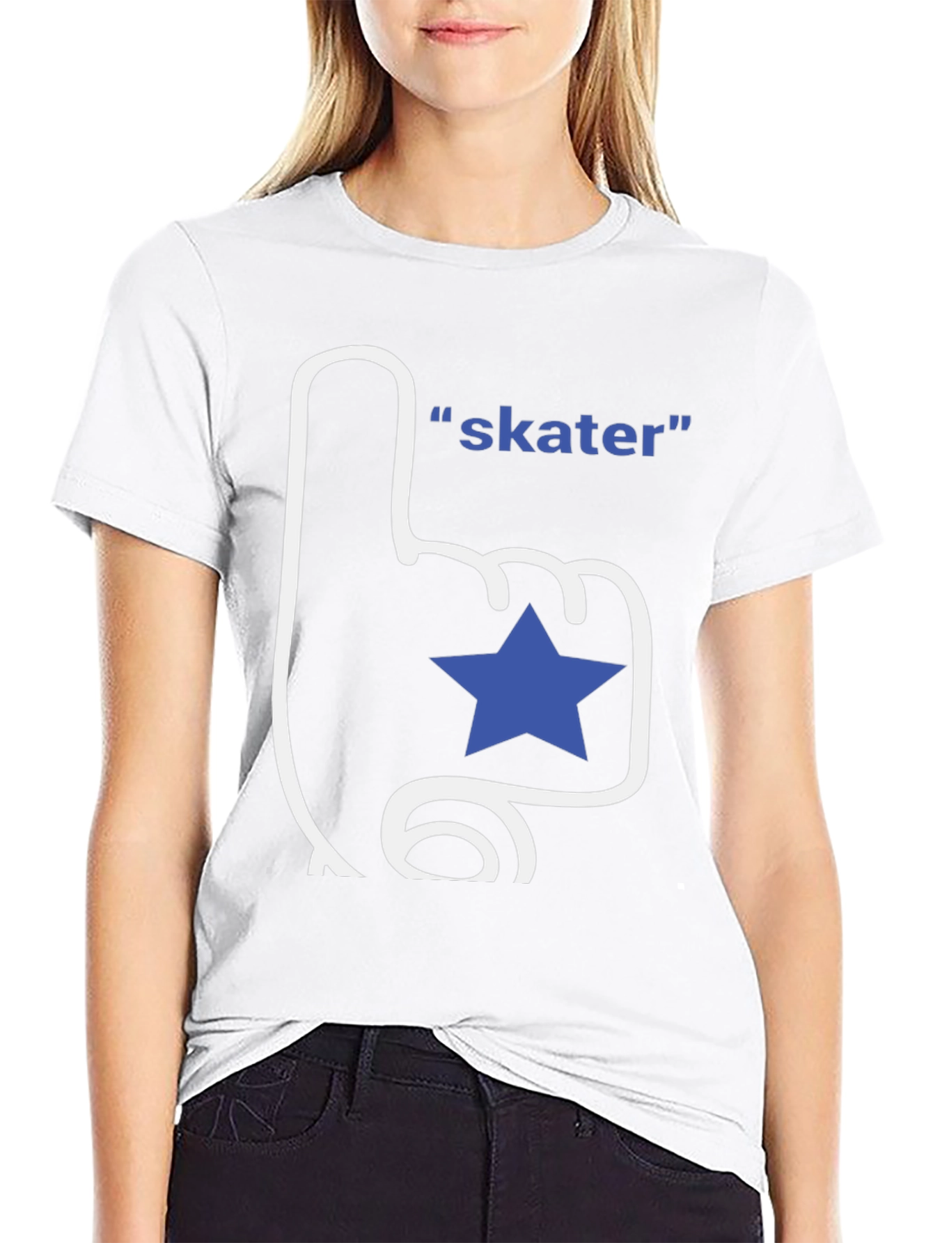 Skater T-Shirt - Fan Finger with Star