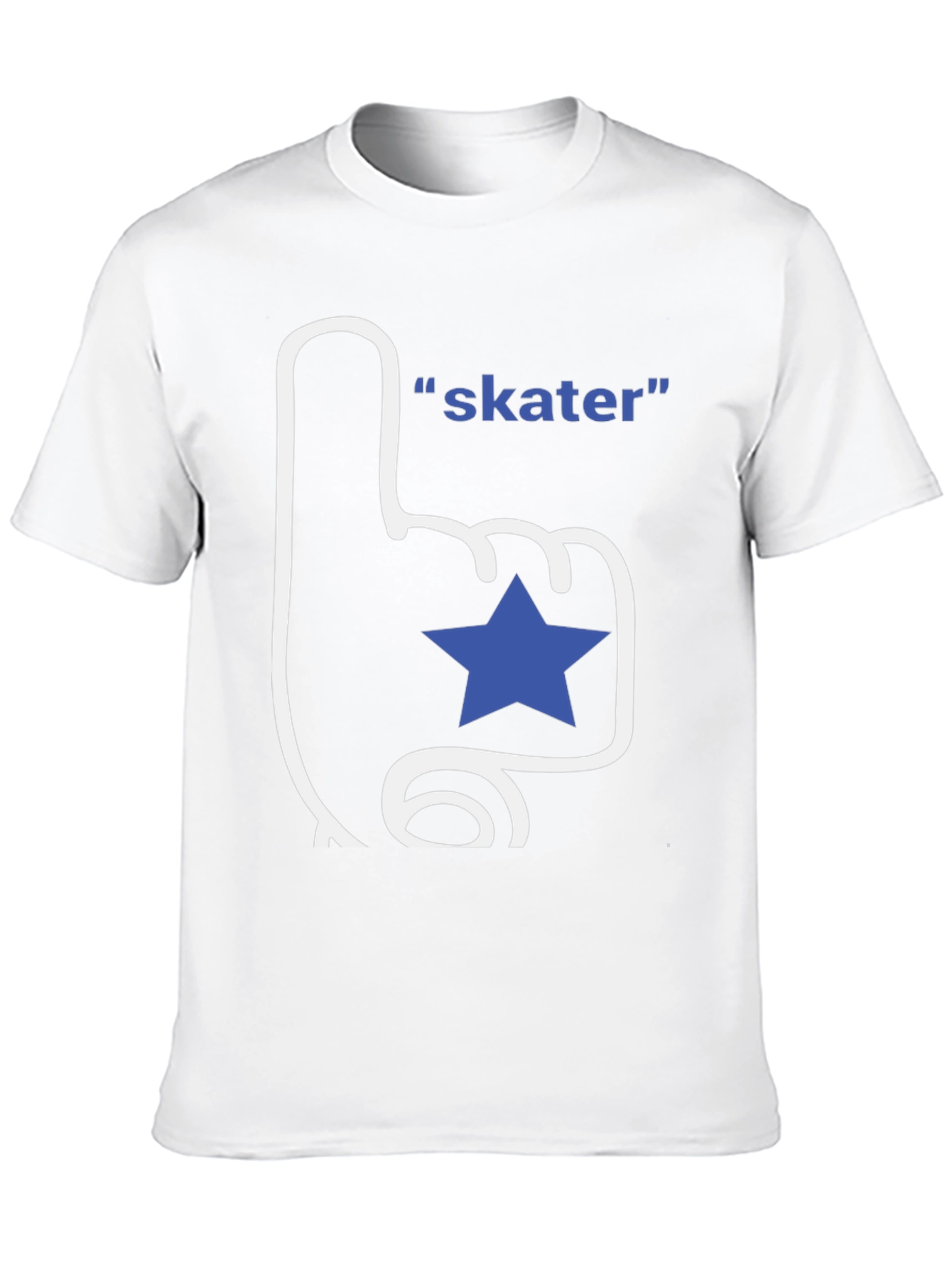 Skater T-Shirt - Fan Finger with Star
