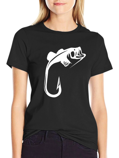 Fishing Hook Bass Graphic Tee