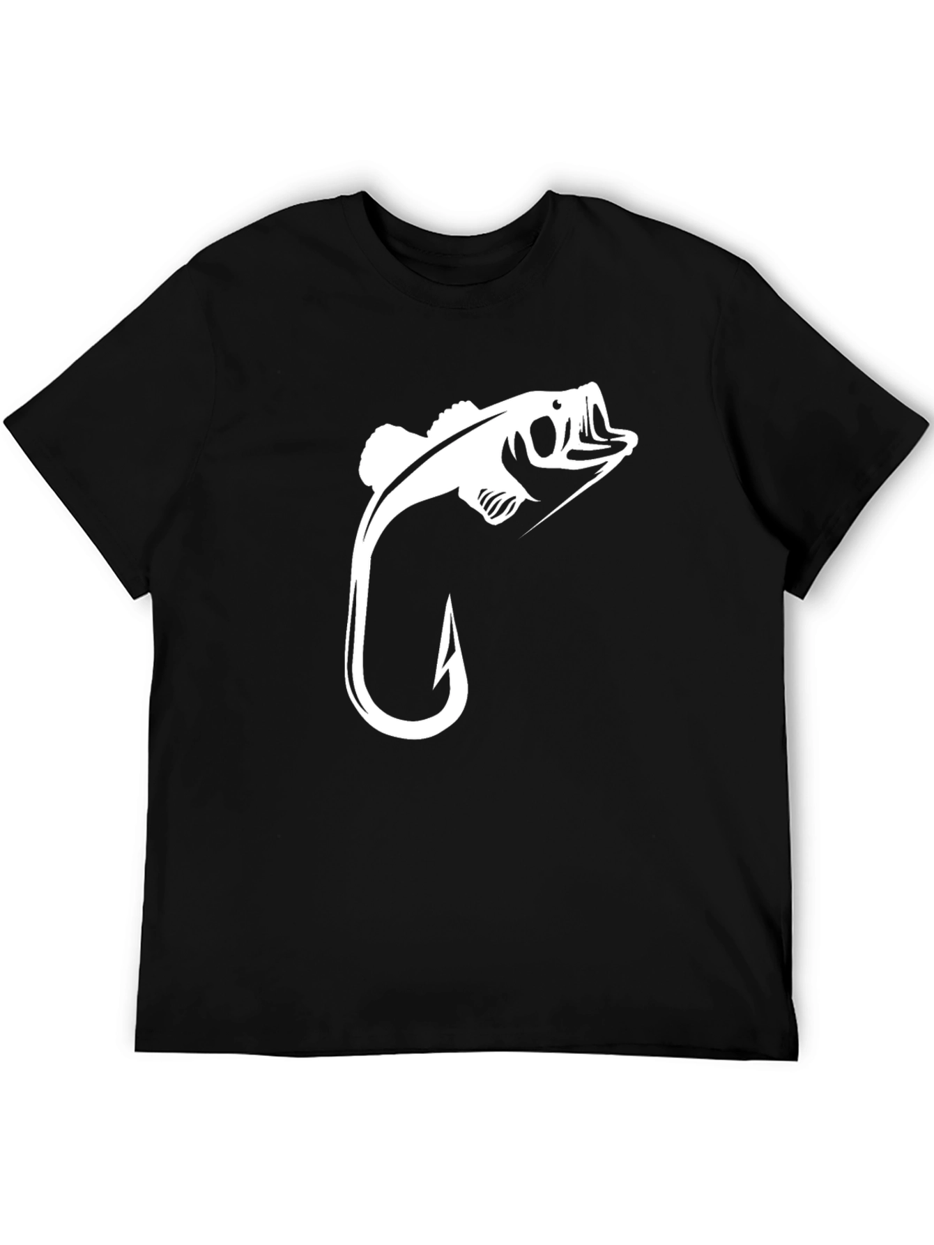 Fishing Hook Bass Graphic Tee