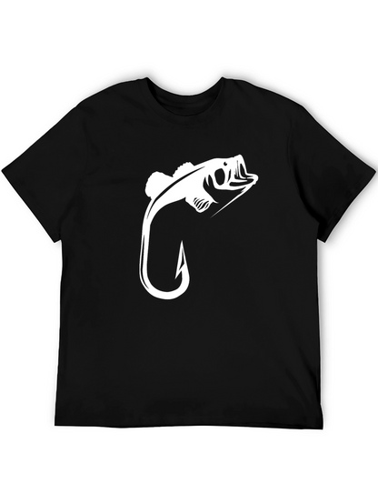 Fishing Hook Bass Graphic Tee