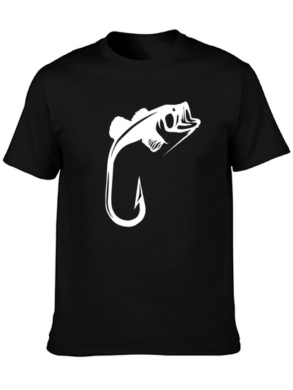 Fishing Hook Bass Graphic Tee