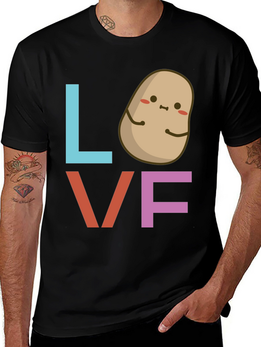 I Love Potatoes Graphic Tee - Cute Foodie Shirt