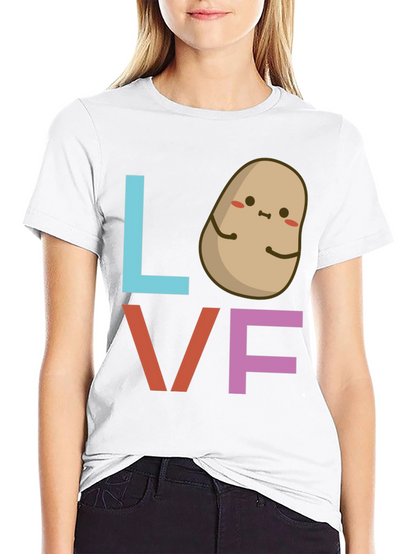 I Love Potatoes Graphic Tee - Cute Foodie Shirt