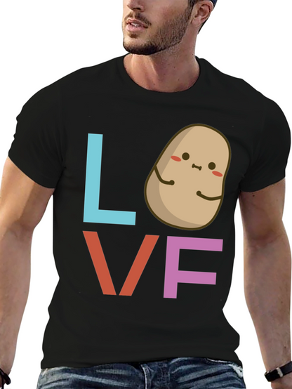 I Love Potatoes Graphic Tee - Cute Foodie Shirt