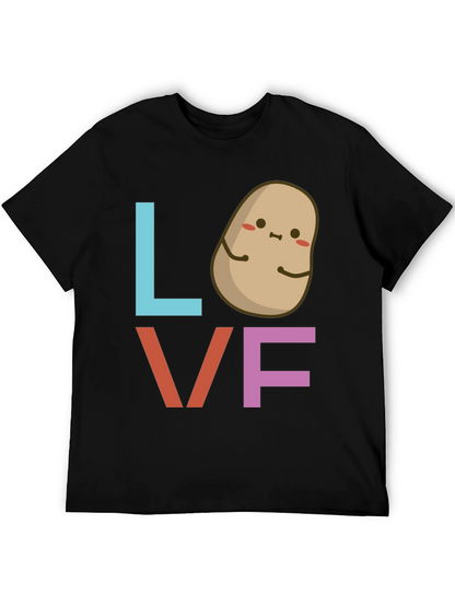 I Love Potatoes Graphic Tee - Cute Foodie Shirt