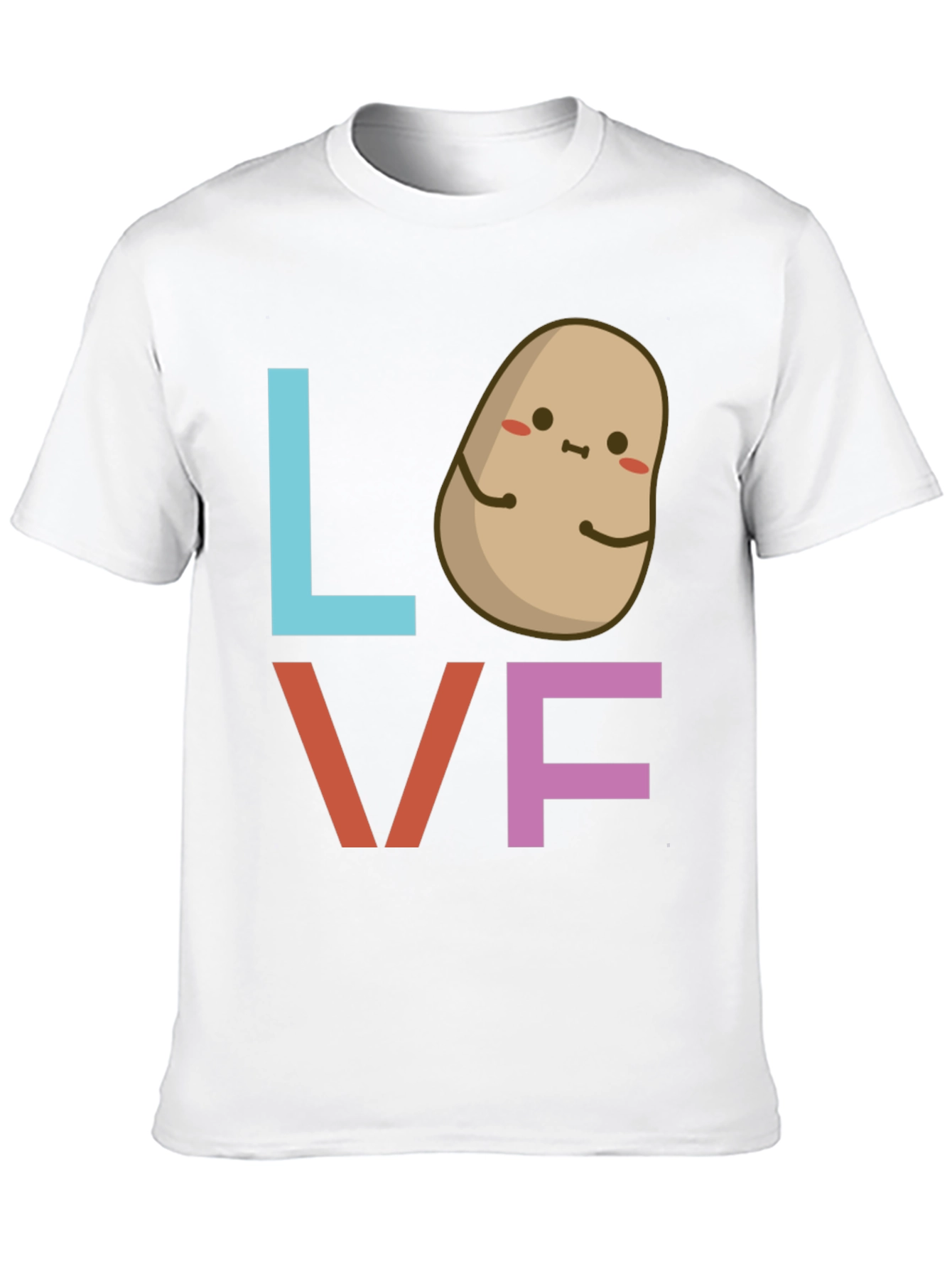 I Love Potatoes Graphic Tee - Cute Foodie Shirt
