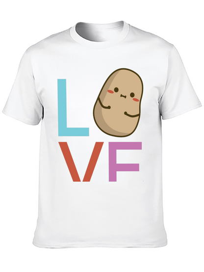 I Love Potatoes Graphic Tee - Cute Foodie Shirt