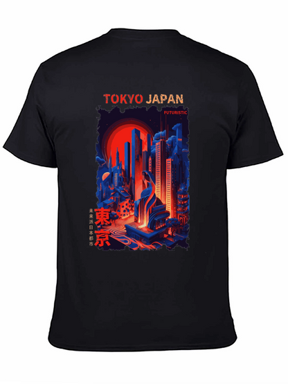 Tokyo Japan Futuristic Graphic Tee - Cityscape T-Shirt