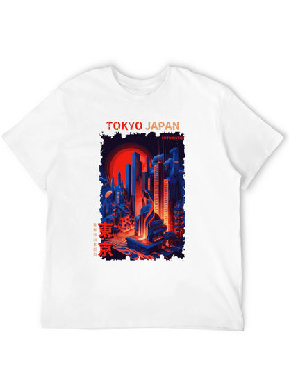 Tokyo Japan Futuristic Graphic Tee - Cityscape T-Shirt
