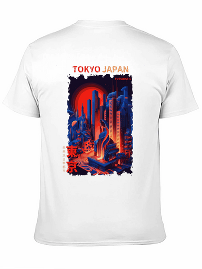 Tokyo Japan Futuristic Graphic Tee - Cityscape T-Shirt