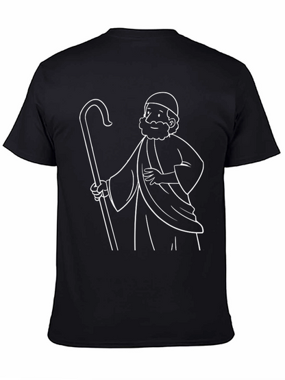 Shepherd Graphic Tee - Black Cotton T-Shirt