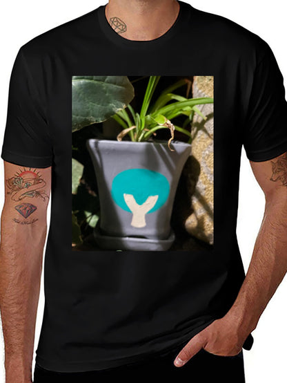Plant Pot Graphic Tee - Unique Design