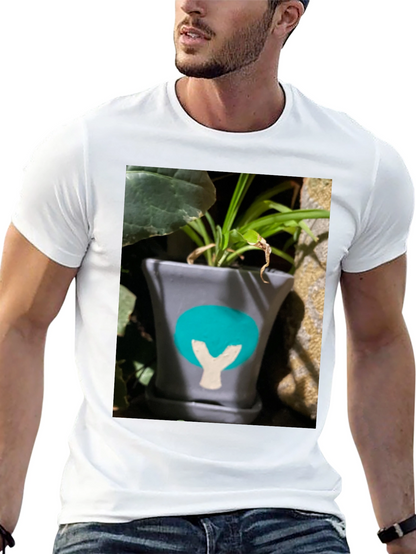 Plant Pot Graphic Tee - Unique Design