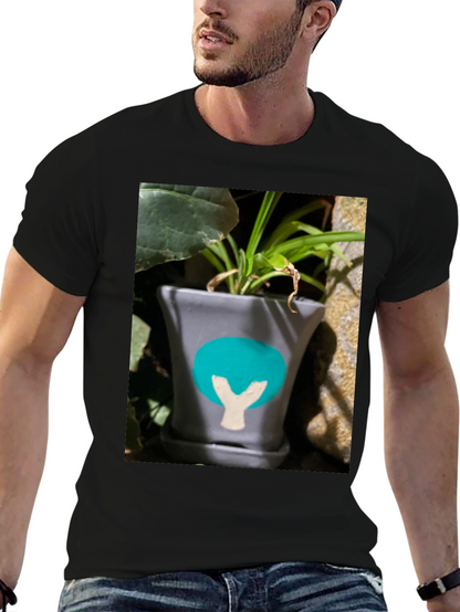 Plant Pot Graphic Tee - Unique Design