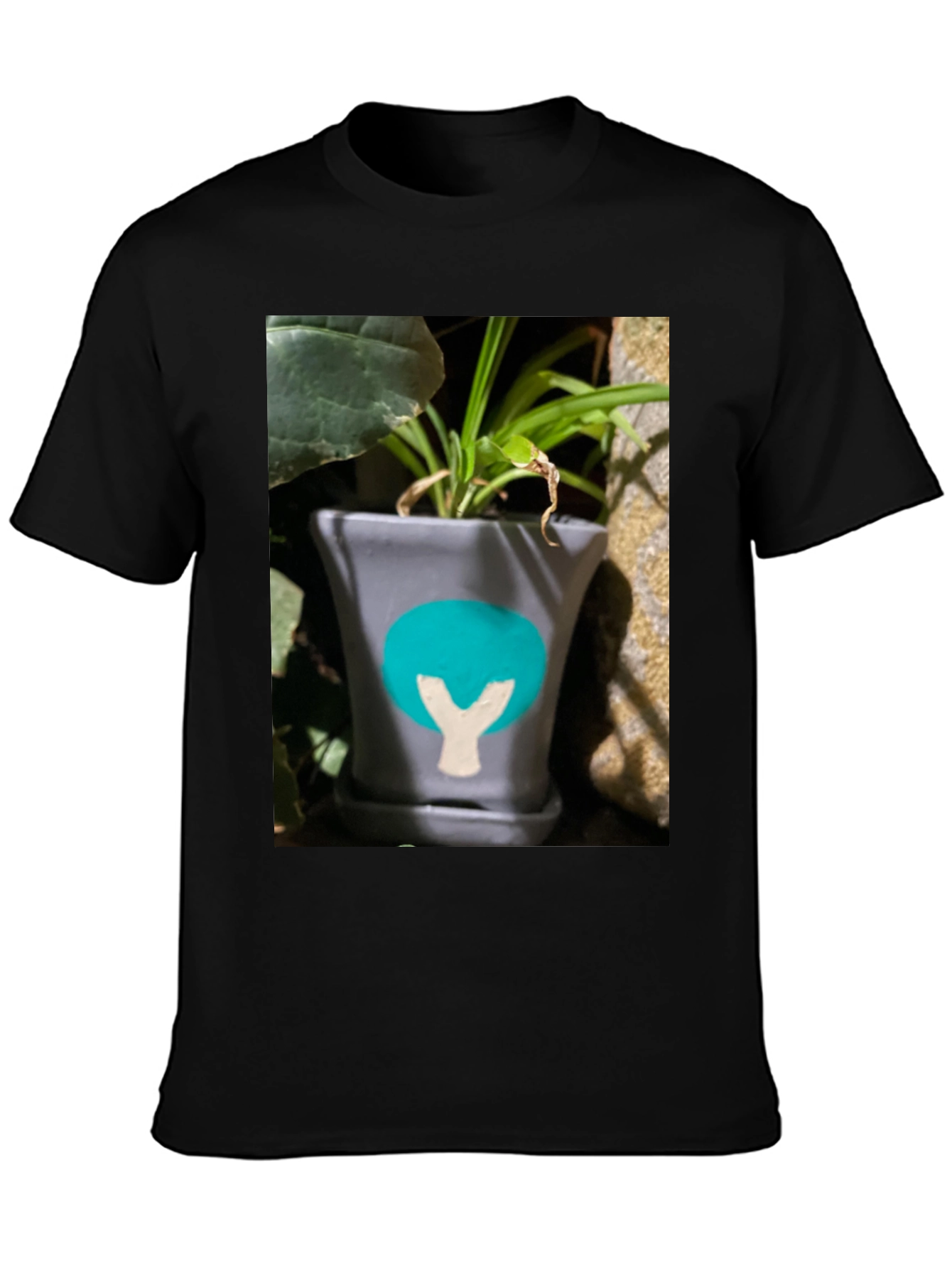 Plant Pot Graphic Tee - Unique Design