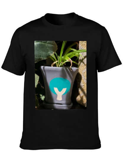 Plant Pot Graphic Tee - Unique Design